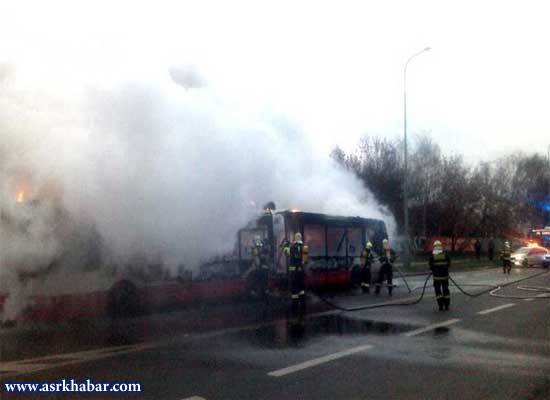 آتش‌سوزی 3 اتوبوس شهری به فاصله چند روز در پراگ!(+عکس)