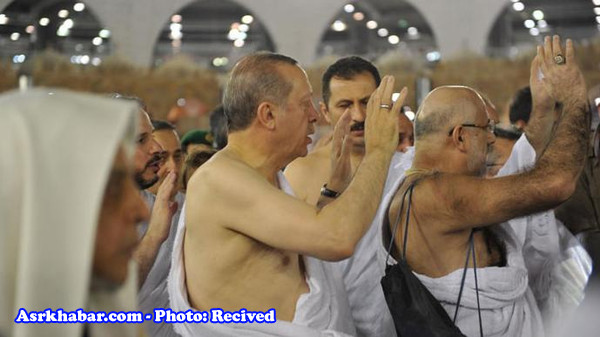 اردوغان حج عمره را بجا آورد (عکس)