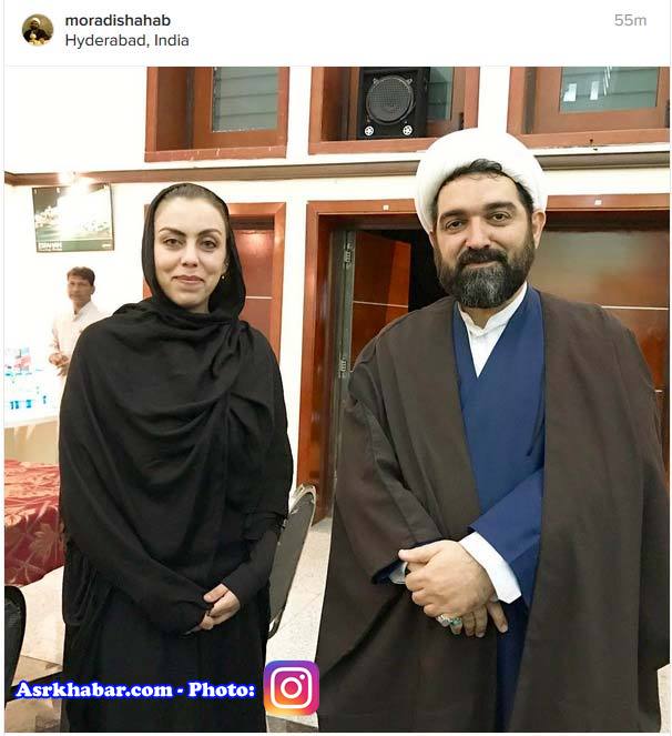 دیدار روحانی مشهور ایرانی با دختر ایرانی زندانی در هند (+عکس)