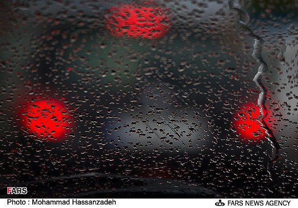 طراوت باران بهاری در تهران