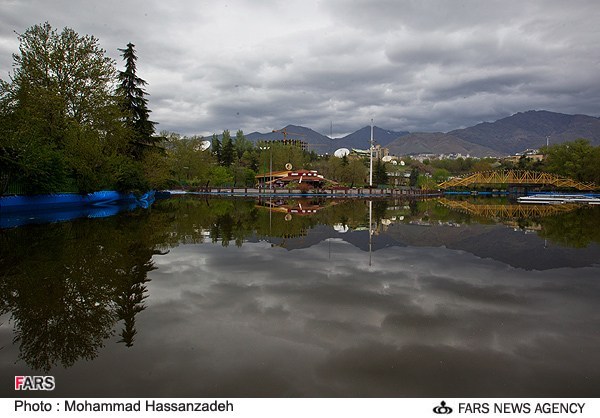 طراوت باران بهاری در تهران