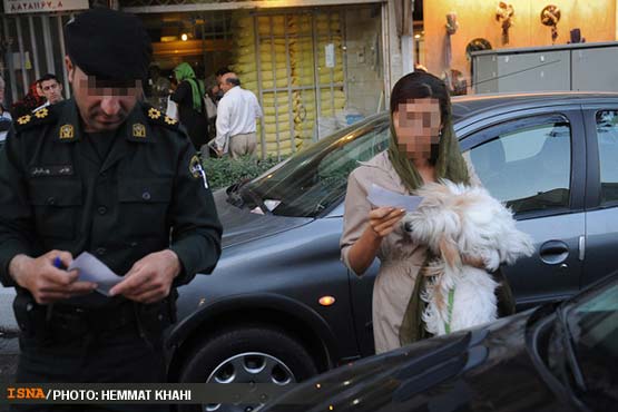 تصاویر: برخورد با رانندگان بدحجاب و سگ گردانی
