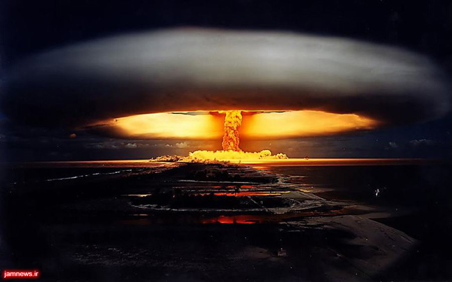 عکس؛لحظه انفجار بمب هسته ای