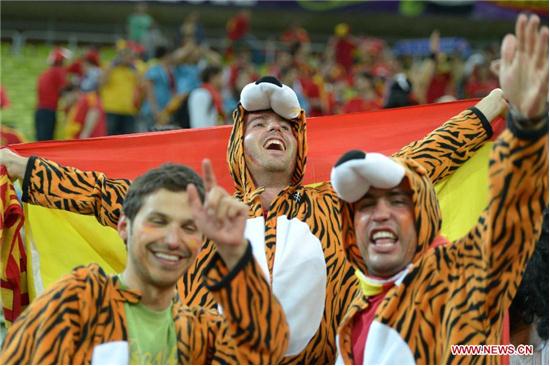 تصاویر صورتهای رنگی در یورو 2012