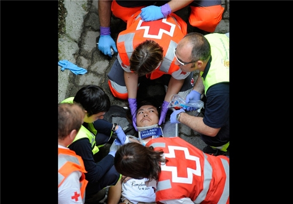 تصاویرفستیوال گاوبازی اسپانیا با6مجروح
