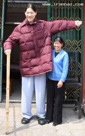 تصاویر بلند قدترین دختر جهان