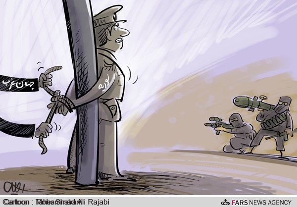 کاریکاتور تحریم سوریه و تجهیز تروریست ها!