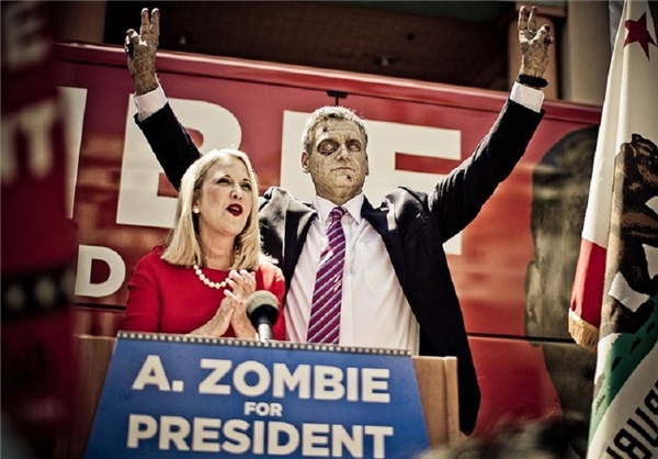 یک زامبی نامزد انتخابات ‌آمریکا+تصاویر
