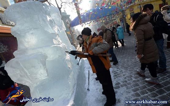 تصاویر جالب از جشنواره جهانی برف و یخ