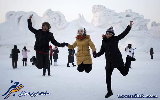 تصاویر جالب از جشنواره جهانی برف و یخ