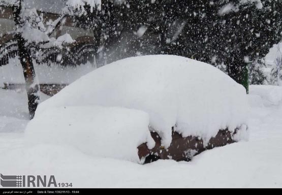 مازندران در محاصره برف (عکس)