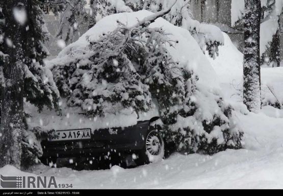 مازندران در محاصره برف (عکس)