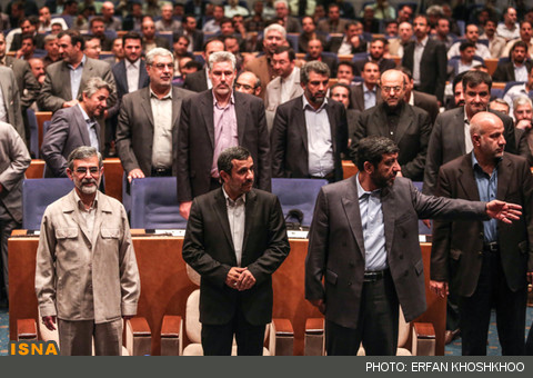 در مراسم وداع ضرغامی با احمدی‌نژاد چه گذشت؟