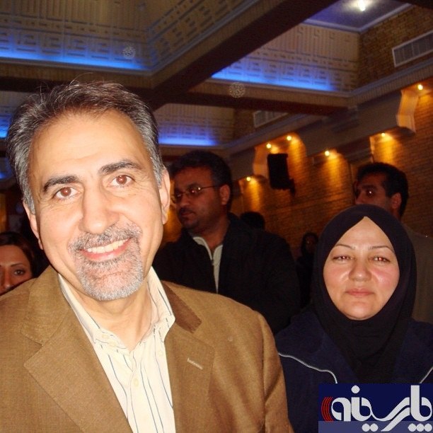 محمد علی نجفی و همسرش/عکس