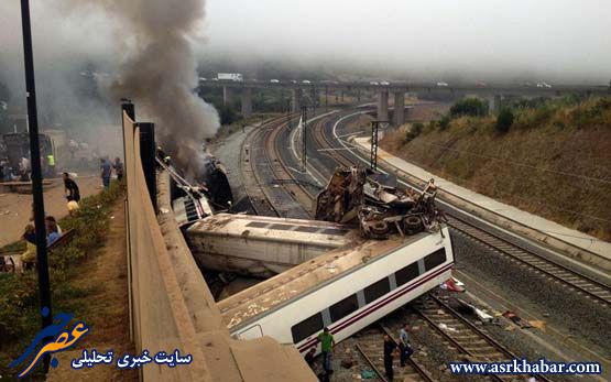 فاجعه قطار در اسپانیا(تصاویر)