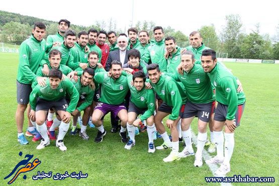 حظور ظریف در اردوی تیم ملی فوتبال+تصاویر