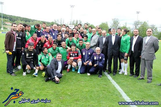 حظور ظریف در اردوی تیم ملی فوتبال+تصاویر