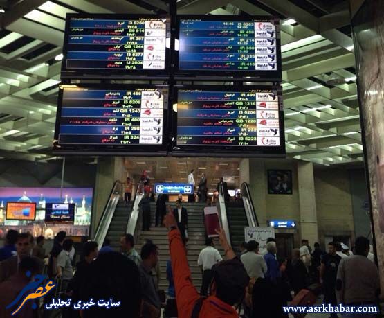 سرگردانی مسافران همه پروازهای ایران ایر در مهرآباد+تصاویر