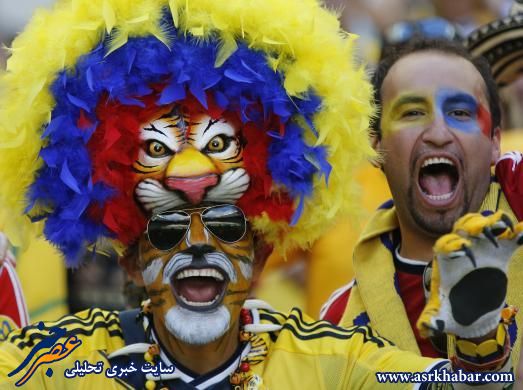 چهره های بامزه در جام جهانی(+تصاویر)