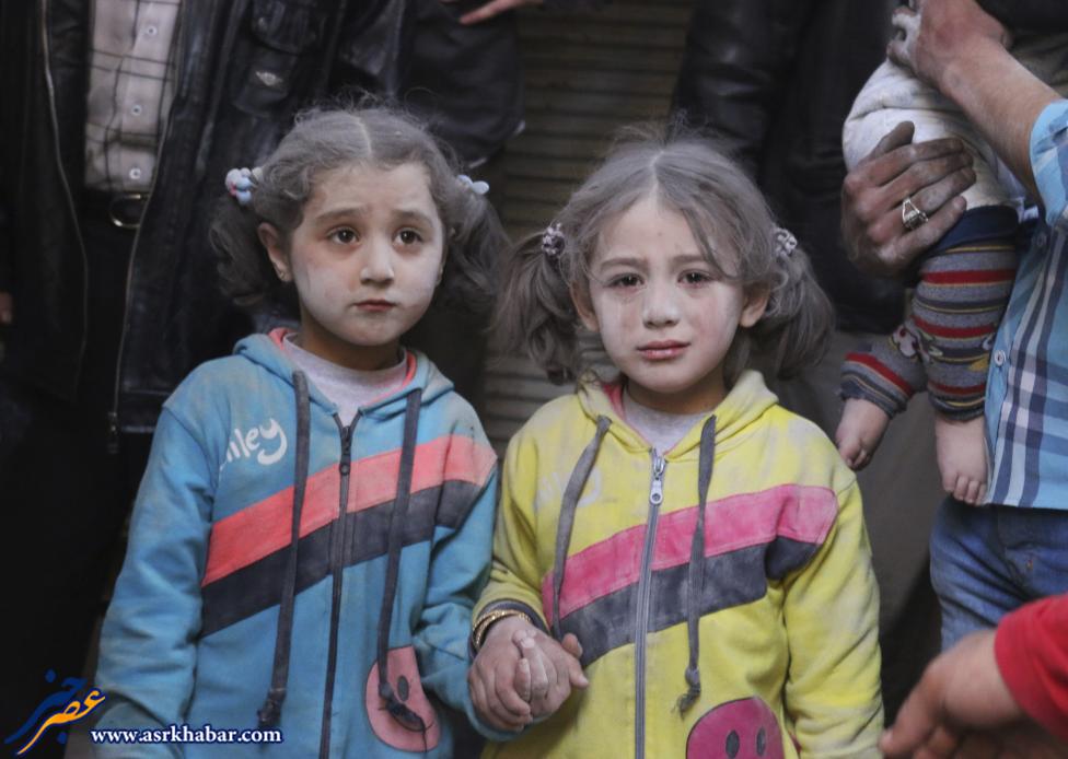 تصویری ناراحت کننده از دو دختر سوری