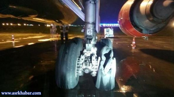 انفجار موتور هواپیمای ایرانی در استانبول