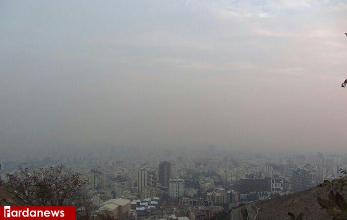 عکس: تهران آلوده از فراز توچال