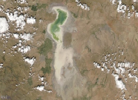 این حال و روز دریاچه ارومیه است!(+عكس)