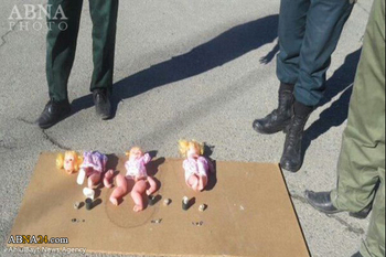 کشف سه عروسک بمبگذاری شده در آذربایجان غربی+عکس