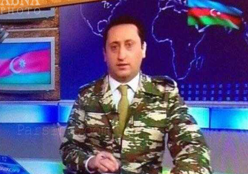 مجری تلویزیون با لباس نظامی ظاهر شد! +عکس