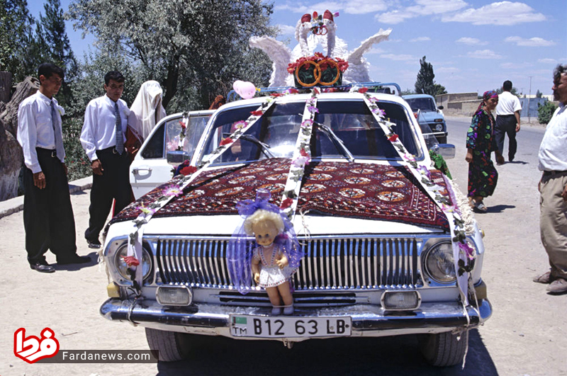عکس: ماشین عروس ترکمنستانی