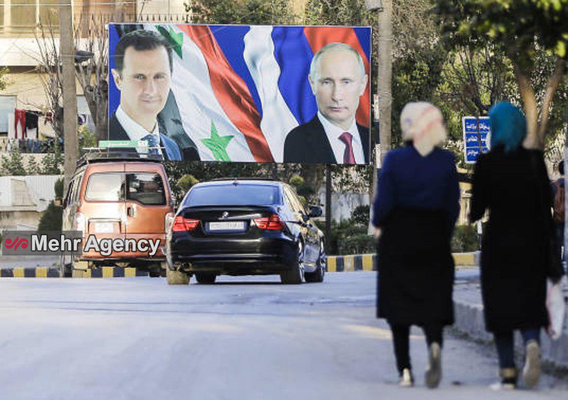 عکس: پوتین و اسد روی بیلبورد خیابانی درحلب