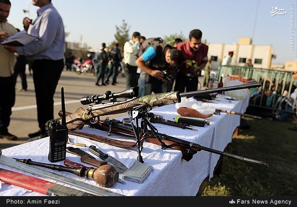 عکس: سلاحی که از اوباش شیرازی ضبط شد