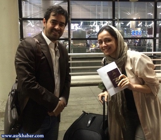 شهاب حسینی و ترانه علیدوستی در فرودگاه (عکس)