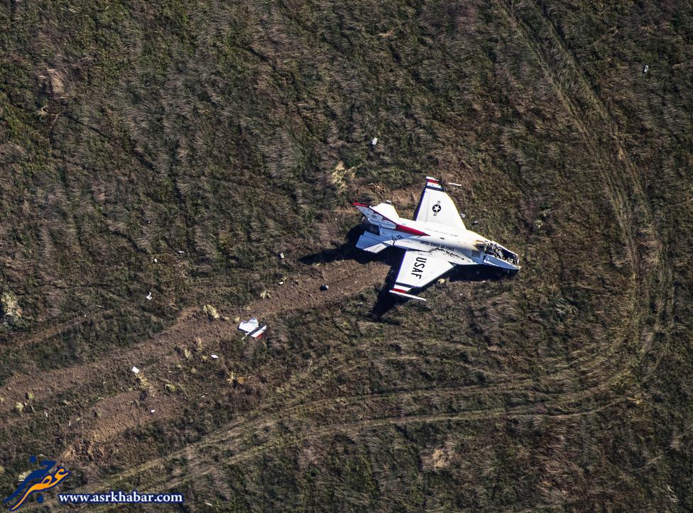 سقوط F16 آمریکا (عکس)