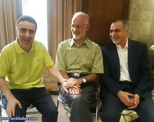 برادر رئیس جمهور به دیدار تاجزاده رفت (عکس)
