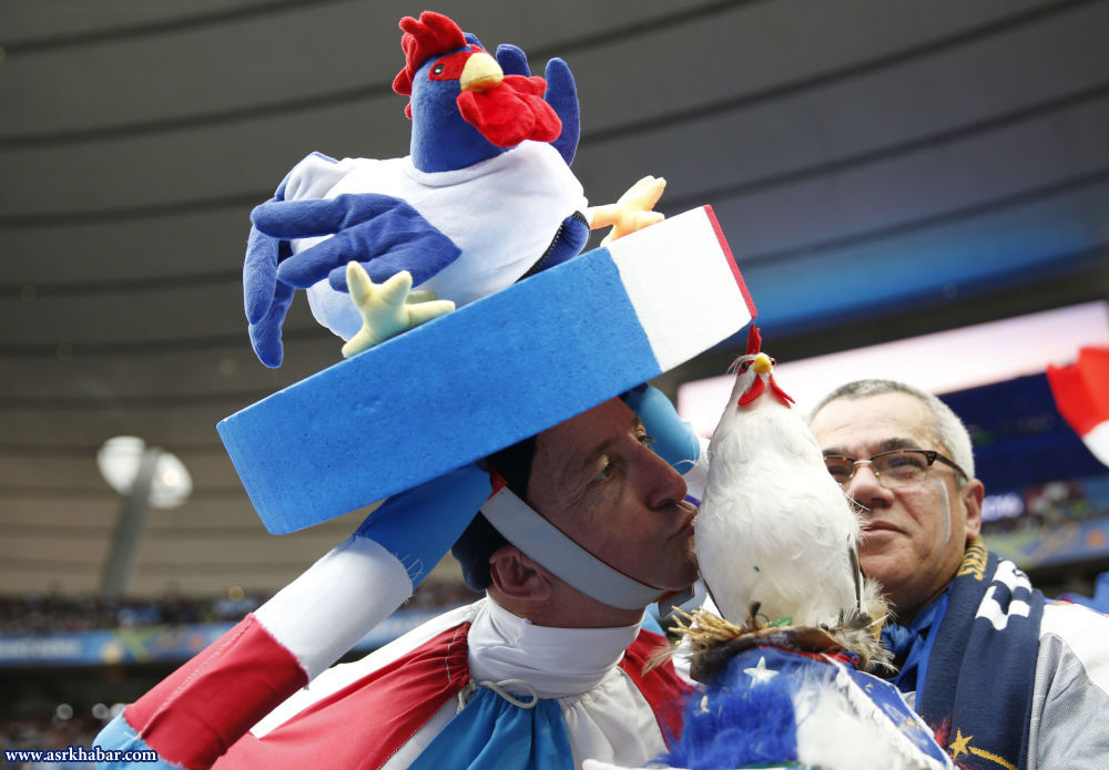 عکس جالب از هواداران تیم ملی فرانسه