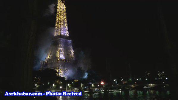 برج ایفل آتش گرفت (عکس)