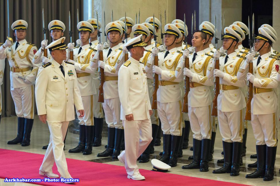 اتفاق جالب در زمان سان دیدن فرمانده آمریکایی در چین (عکس)