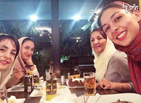 هانیه توسلی و خواهرهایش در جشن تولد مادرشان! عکس