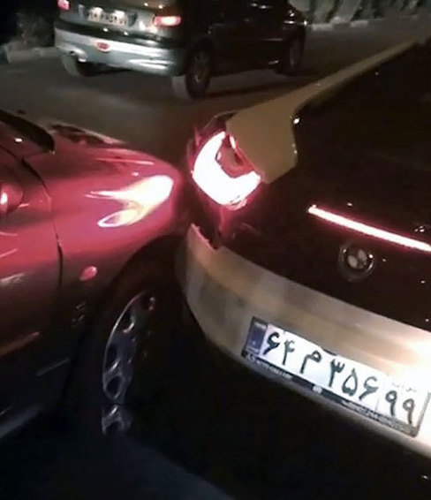 تصادف BMW دومیلیاردی در تهران(عکس)