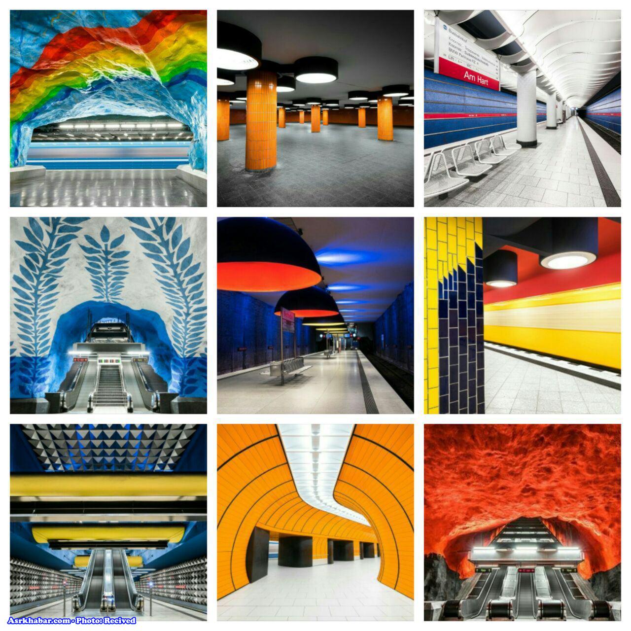 زیباترین ایستگاه های مترو جهان(عکس)