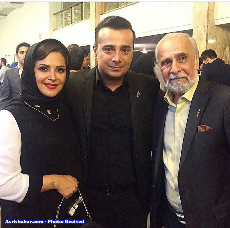 بازیگر مشهور ایرانی در کنار پدر و برادر بازیگرش(عکس)