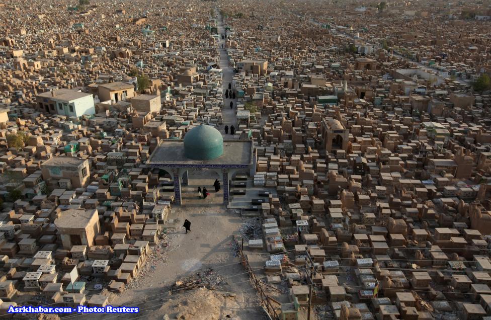 بزرگترین قبرستان خاورمیانه (عکس)