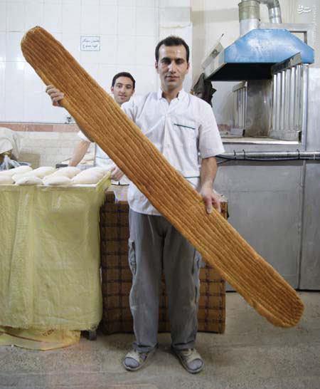 عکس: بزرگترین نان بربری