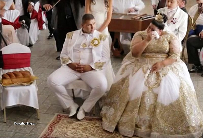 عروس چاقی که لباس ۶۰۰ میلیون تومانی به تن کرد + تصاویر