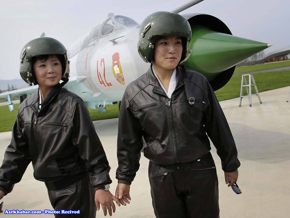 خلبانان زن کره شمالی (عکس)