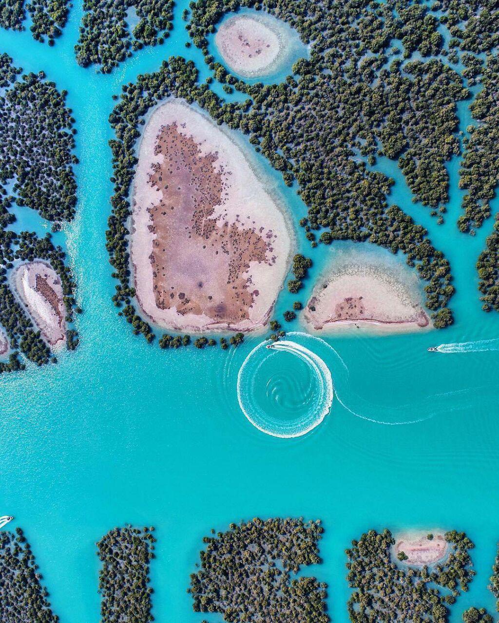 عکس بی نظیر از جنگل های دریایی حرا در جزیره قشم