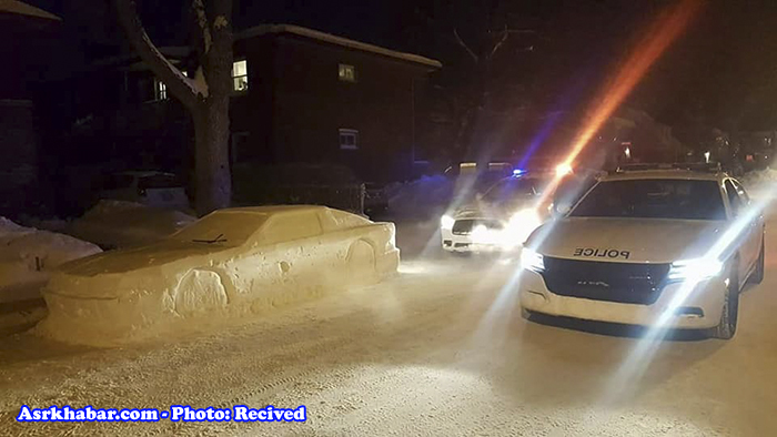 پلیس کانادا سازنده یک ماشین برفی را دستگیر کرد