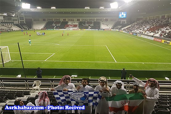 هواداران عرب زبان استقلال در ورزشگاه (+عکس)