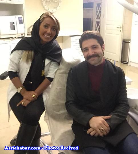 حمید هیراد در کنار خانم دکتر دندانپزشکش! (+عکس)